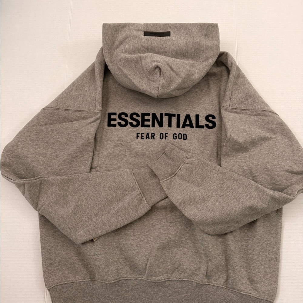 SS22 DARK OAT ESSENTIAL HOODIE
